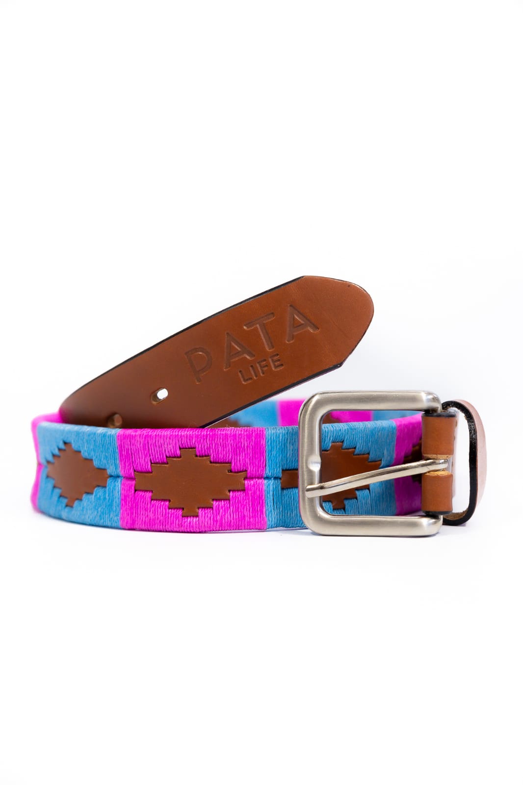 PATA LIFESTYLE Pink and Baby Blue Polo Belt