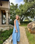 MASON'S DAUGHTER Eloise Dress, Blue Linen