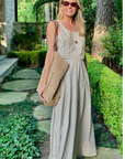 MASON'S DAUGHTER | Sophia Top, Brown & Ivory Dobby Striped