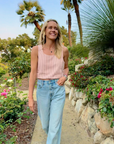 MASONS DAUGHTER | Sophia Top, Nantucket Red & Ivory Seersucker