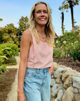 MASONS DAUGHTER | Sophia Top, Nantucket Red & Ivory Seersucker