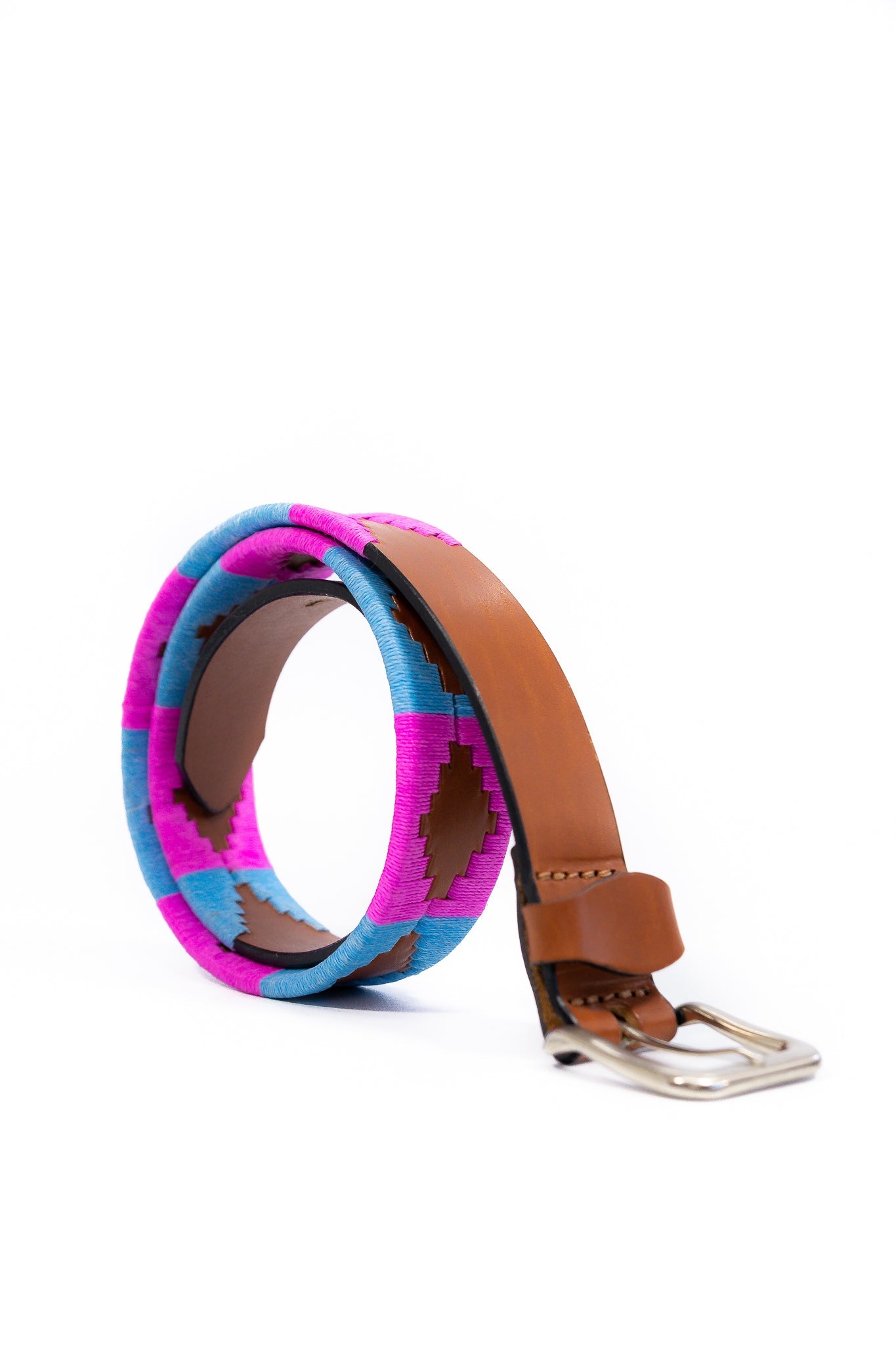 PATA LIFESTYLE Pink and Baby Blue Polo Belt