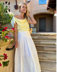 MASONS DAUGHTER | Lily Scarf Top, Yellow & Yellow Striped