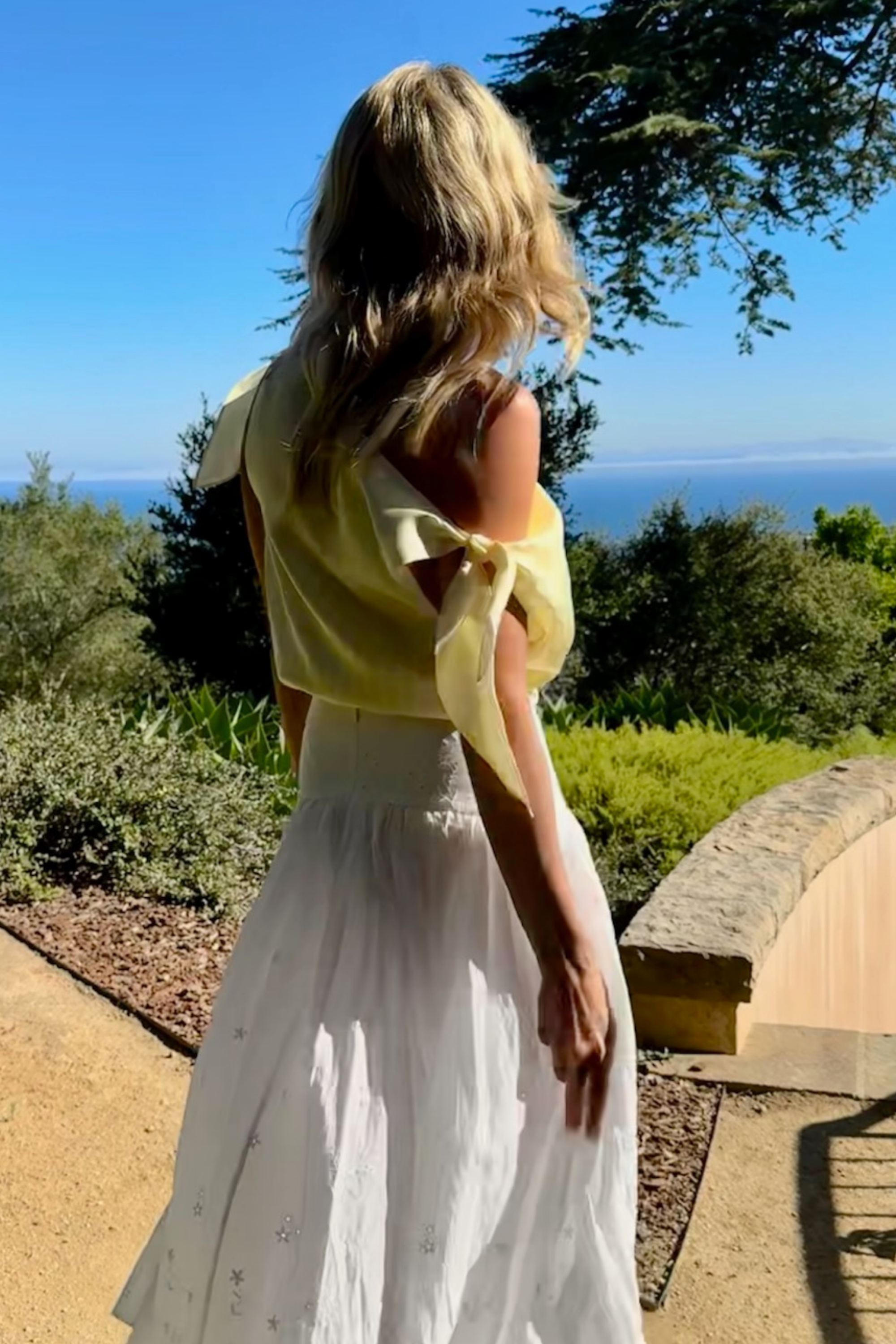 MASONS DAUGHTER | Lily Scarf Top, Yellow & Yellow Striped