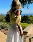 MASONS DAUGHTER | Lily Scarf Top, Yellow & Yellow Striped