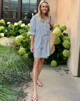 MASONS DAUGHTER | Anna Dress, Navy Striped Seersucker
