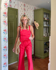 MASON'S DAUGHTER | Ella Pant, Tomato Red Linen