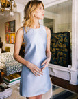MASON by MASON'S DAUGHTER Twiggy Tunic, Soft Blue Mist Silk Wool