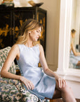 MASON by MASON'S DAUGHTER Twiggy Tunic, Soft Blue Mist Silk Wool