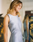 MASON by MASON'S DAUGHTER Twiggy Tunic, Soft Blue Mist Silk Wool
