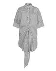 MASON'S DAUGHTER | Anna Dress, Black and White Striped Poplin