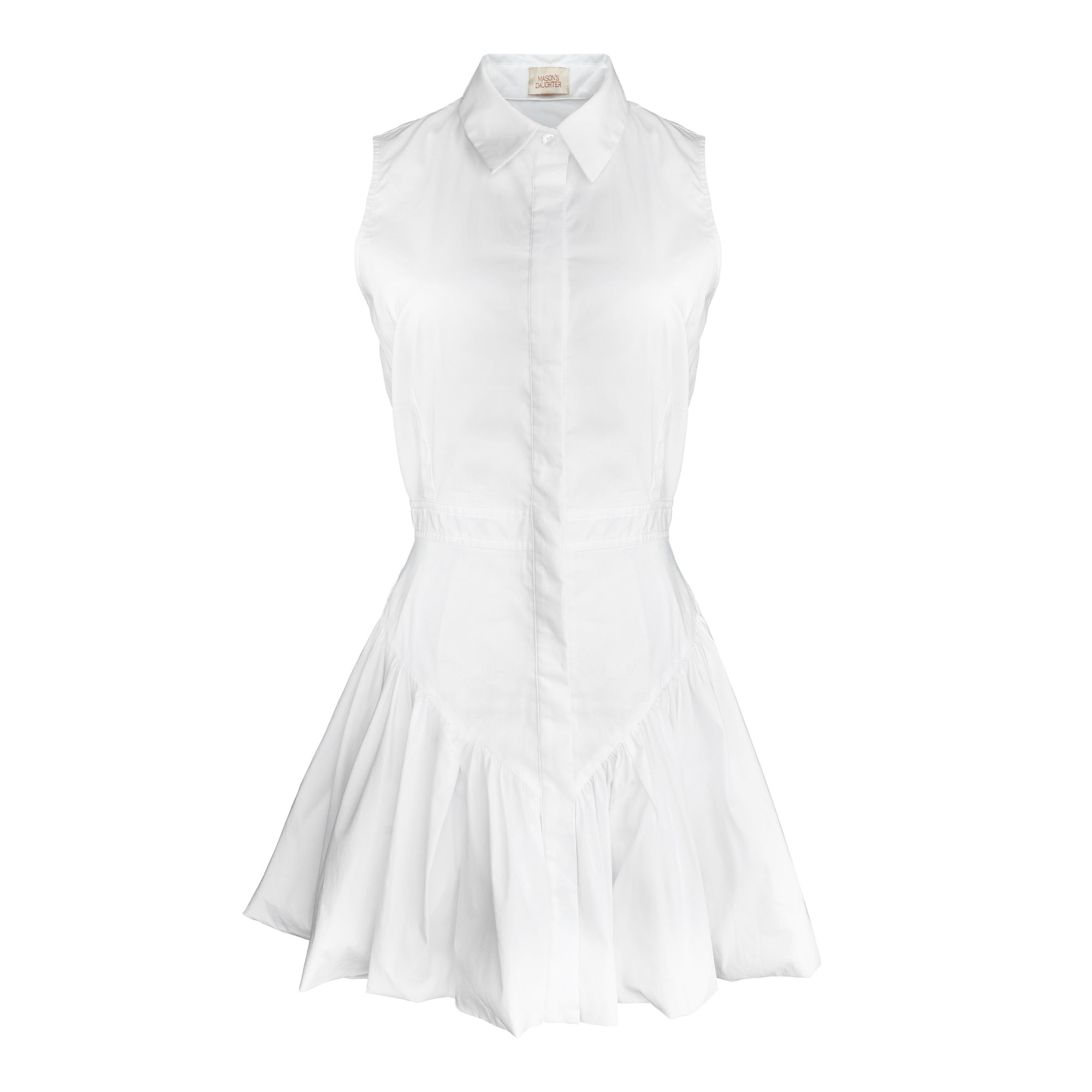 MASON'S DAUGHTER | Harper Shirtdress, White Poplin