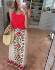 MASON'S DAUGHTER | Andrea Top, Cherry Red