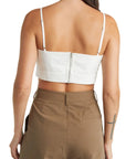 Crop Top and Tank Set, White