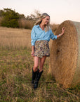 MASON'S DAUGHTER the French Cuff Boyfriend Shirt, Light Wash Chambray