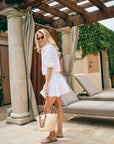 MASON'S DAUGHTER | Harper Mini Skirt, White Poplin