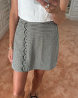 MASON'S DAUGHTER | Ellie Skirt, Black & Ivory Gingham