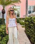 MASON'S DAUGHTER | Tilly Top, Lavender & Ivory Gingham Shantung