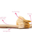 LARROUDE | Ivy Fringe Flat In Beige Raffia
