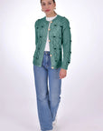 FANM MON Ava Cotton Button Front Cardigan
