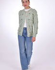 FANM MON Ava Cotton Button Front Cardigan