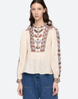 Ellabeth Top, Cream