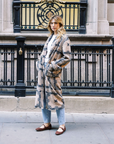 MASON'S DAUGHTER | Coco Robe Coat, Cream Bandana Print