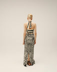 CALA DE LA CRUZ Bruna Skirt, Zebra Black & White
