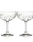 CASKATA Chatham Coupe Cocktail Glasses, Pop Set of 2