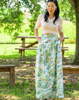 MASON'S DAUGHTER Maxi Skirt, Spring Chinoiserie