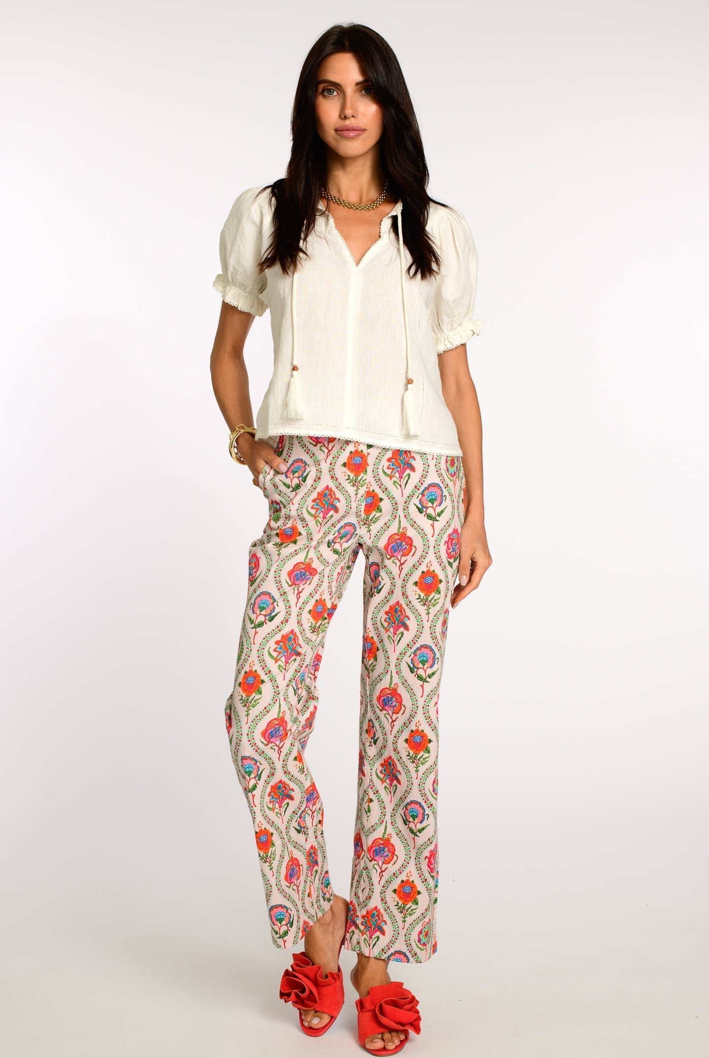 ELIZABETH JAMES THE LABEL | Tilda Pant in Teardrop Floral