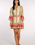 ELIZABETH JAMES THE LABEL | Frances Dress in Indian Flower Ivory