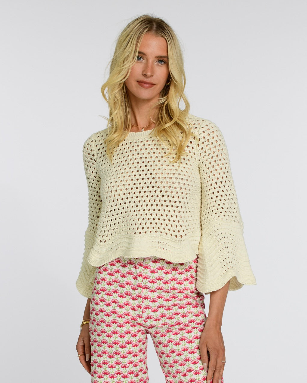 ELIZABETH JAMES THE LABEL | Nina Sweater in Coconut Milk