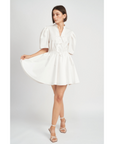 Felice Mini Dress, White