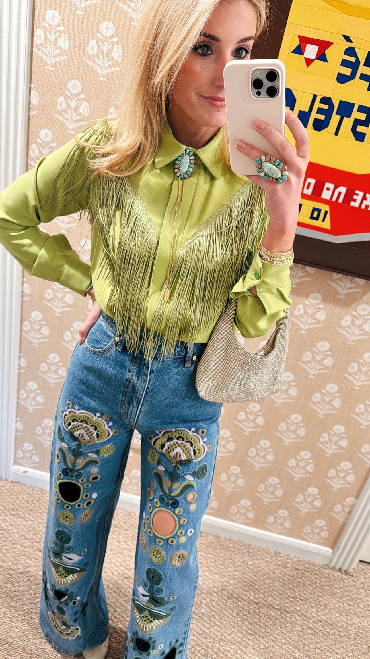MASON by MASON'S DAUGHTER Natalie Western Fringe Top, CUSTOM COLOR