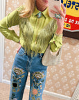MASON by MASON'S DAUGHTER Natalie Western Fringe Top, CUSTOM COLOR