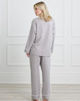 KIP Luxe Stretch Cotton Pajama Set in Haze