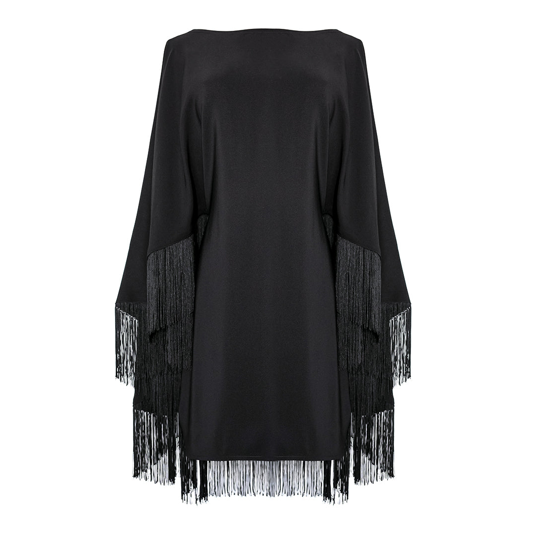 mason silk dress Open back long sleeve gown