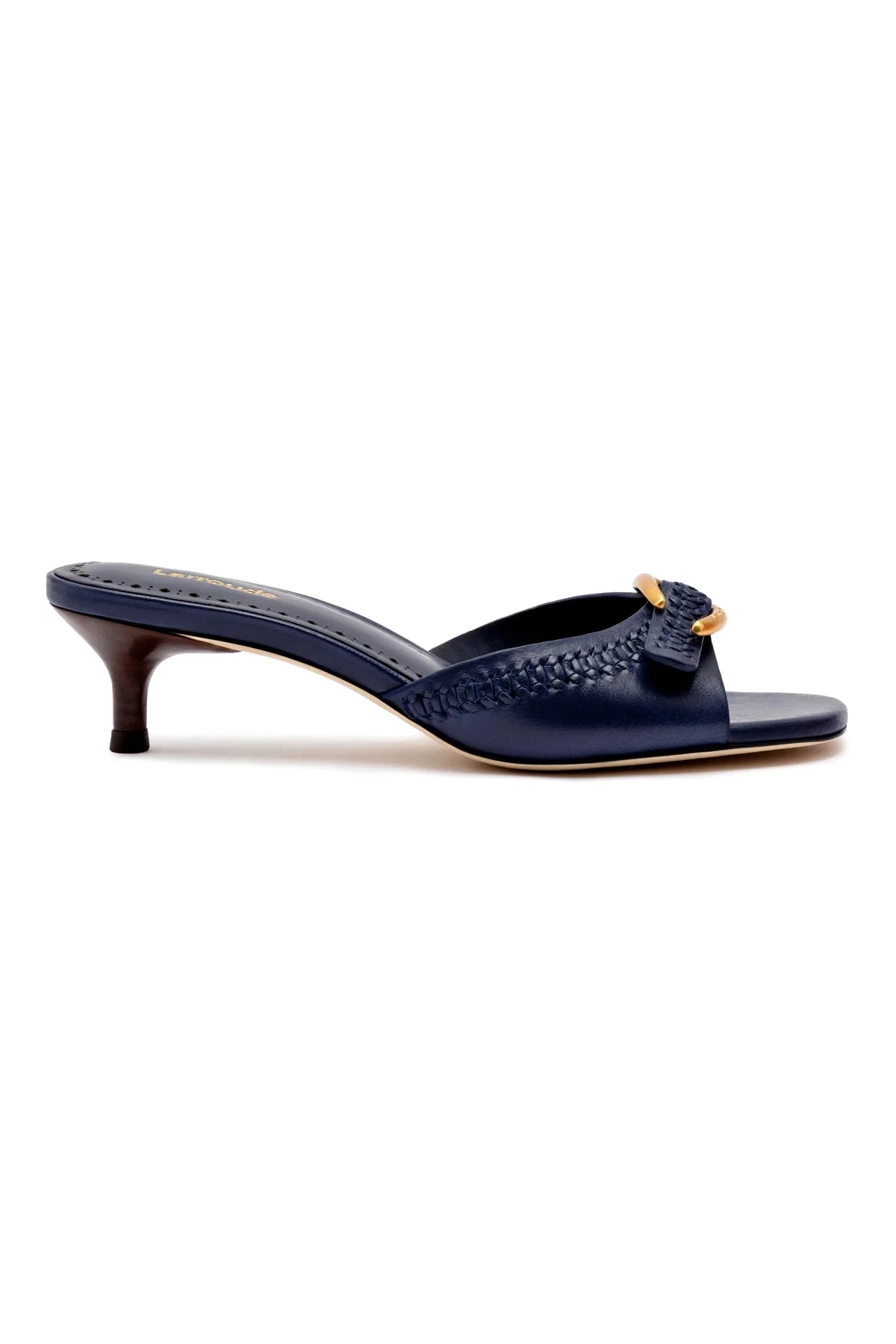 LARROUDE | LARROUDE | Verona Mule In Navy Leather