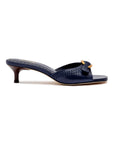 LARROUDE | LARROUDE | Verona Mule In Navy Leather
