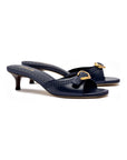 LARROUDE | LARROUDE | Verona Mule In Navy Leather