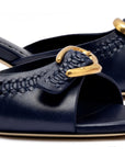 LARROUDE | LARROUDE | Verona Mule In Navy Leather