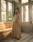 MASONS DAUGHTER | Lily Scarf Top, Olive & Ivory Striped