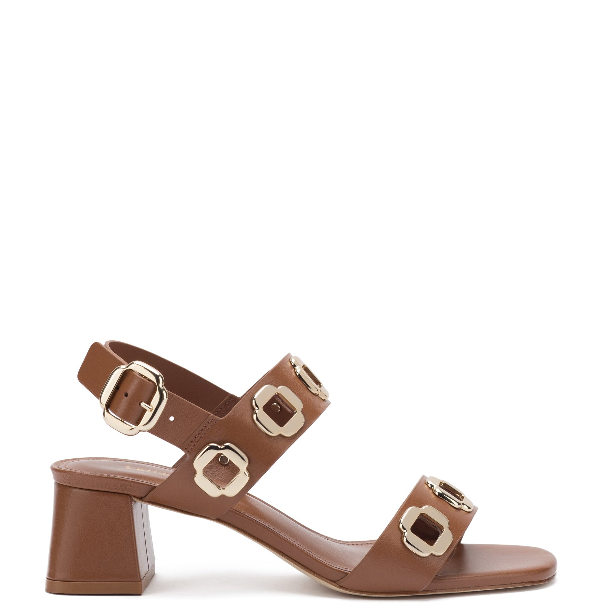 LARROUDE | Milan Sandal In Caramel Leather