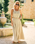 MASON'S DAUGHTER | Sophia Top, Brown & Ivory Dobby Striped