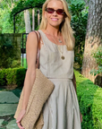 MASON'S DAUGHTER | Sophia Top, Brown & Ivory Dobby Striped