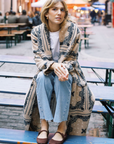 MASON'S DAUGHTER | Coco Robe Coat, Cream Bandana Print
