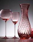 CASKATA Quinn White Wine Glasses, Rose Set of 2
