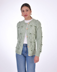 FANM MON Ava Cotton Button Front Cardigan
