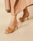 Bianca Kitten Heel Mule, Dune